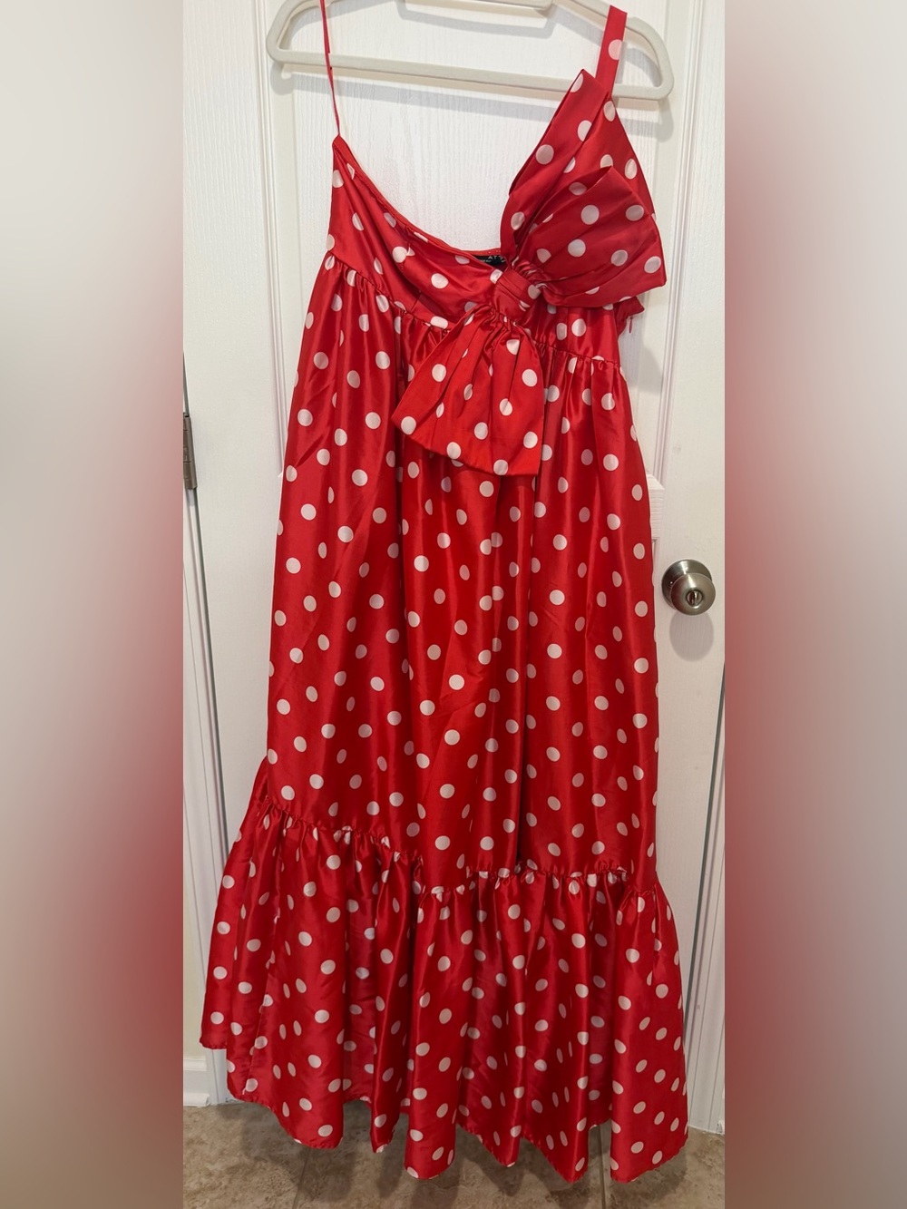 Anthropologie- Atsu Sally Bow Midi Dress, size L - Picture 5 of 9